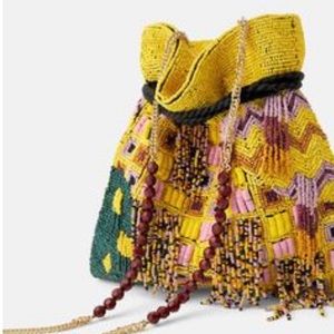 Zara Beaded Bucket Bag 🌸